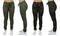 Galaxy By Harvic Loose Fit Cotton Stretch Twill Women's Cargo Joggers 2 Pack